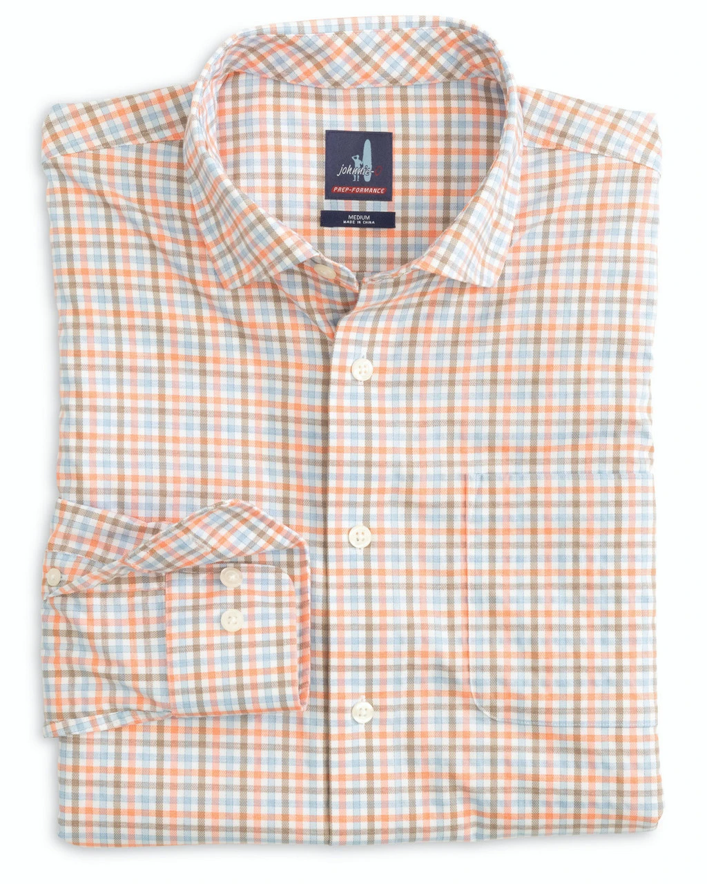 Johnnie-O Cary PREP-FORMANCE Button Up Shirt: Starfish 3 Johnnie-O Cary PREP-FORMANCE Button Up Shirt: Starfish