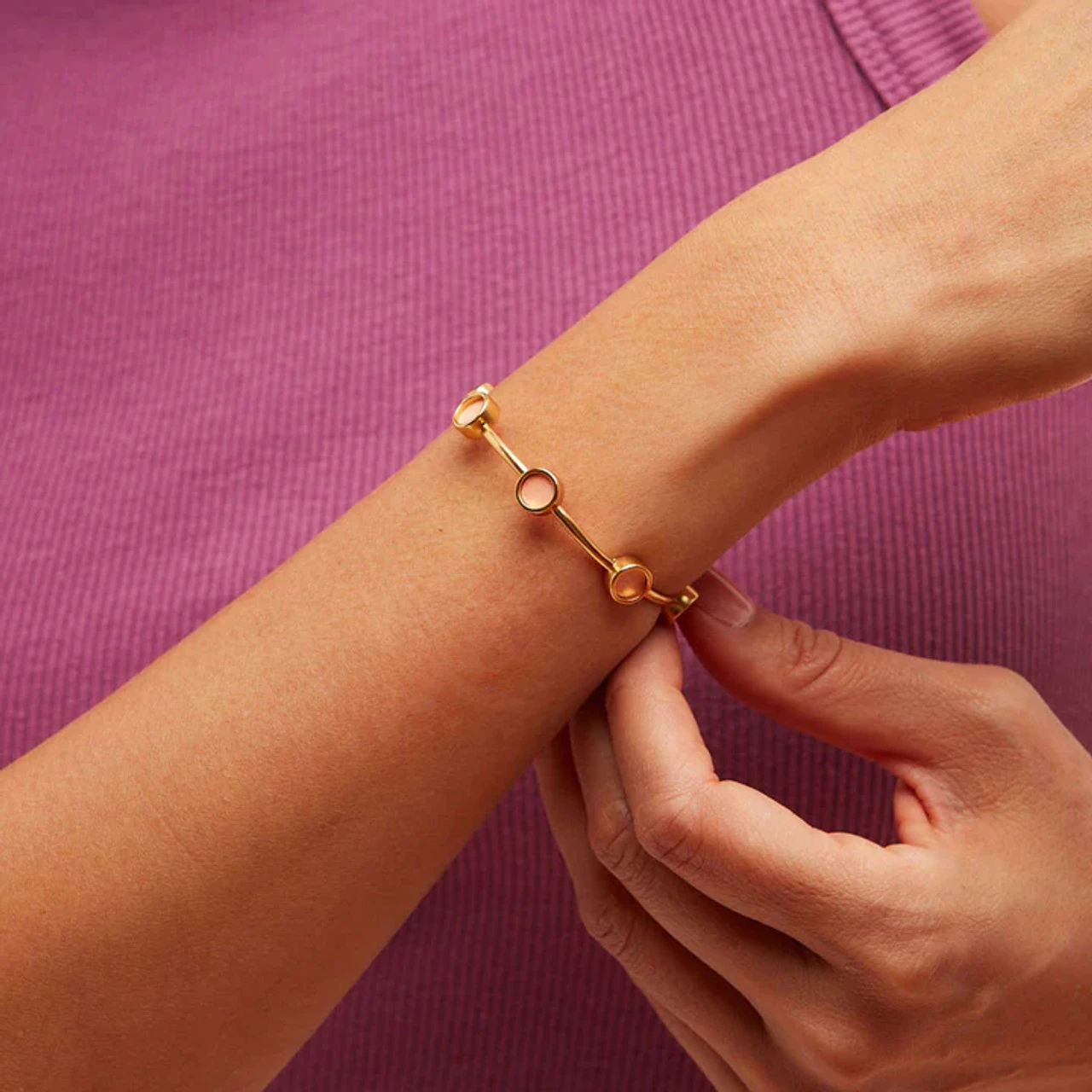 Brackish Multi Bezel Cuff: Zygo 4 Brackish Multi Bezel Cuff: Zygo - Image 2